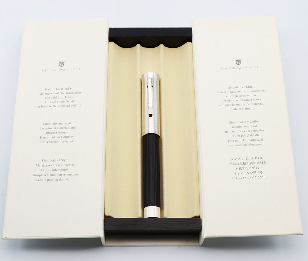 Graf von Faber-Castell Intuition Fountain Pen - Platino Ebony Wood
